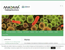 Tablet Screenshot of madam-therapeutics.com